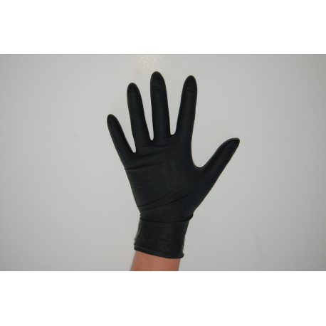 Rękawiczki NITRYLOWE czarne M